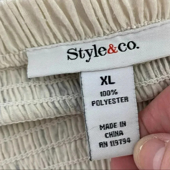Style & Co XL strapless boho maxi dress/coverup - Picture 5 of 5